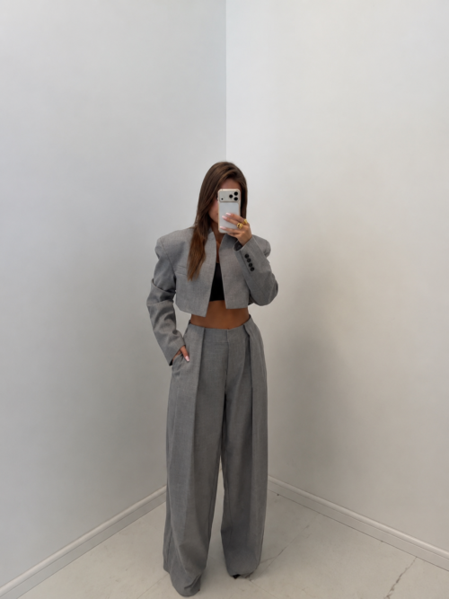 Emo Elegant Trousers Grey