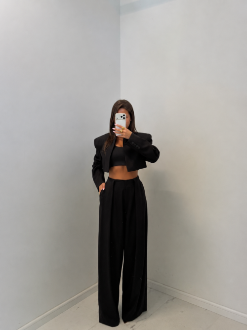 Emo Elegant Trousers Black
