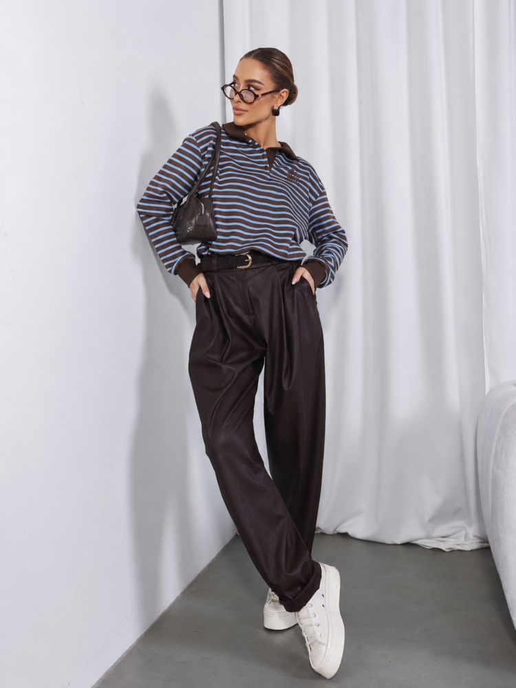 Striped polo Sweatshirt - Image 2