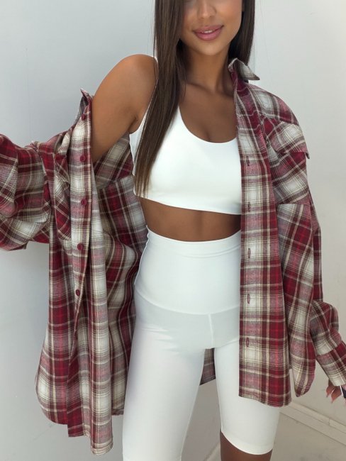 EMO Checked Shirt Red