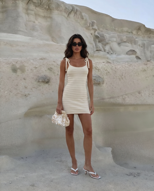Eloise Dress Cream - Image 2