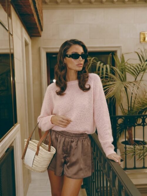 Yarn Sweater Alexander Premium Pastel Pink