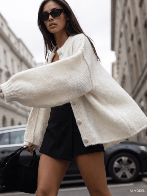 Cocomore Oversized Florenzo Knit Cardigan Sweater