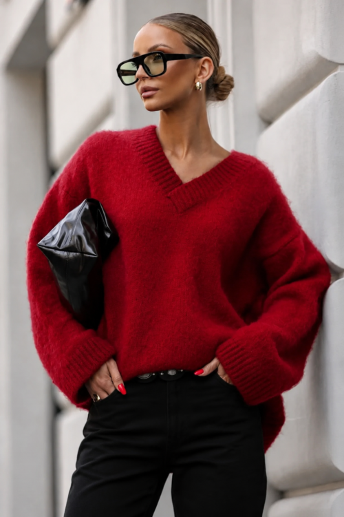 Gianni mohair sweater Classic Red