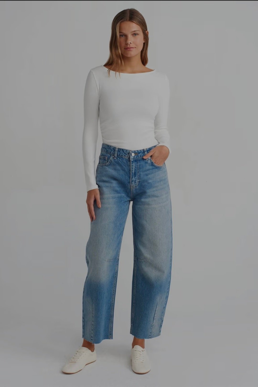 Dilvin Women's Boat Neck Slim fit Blouse White - Image 4