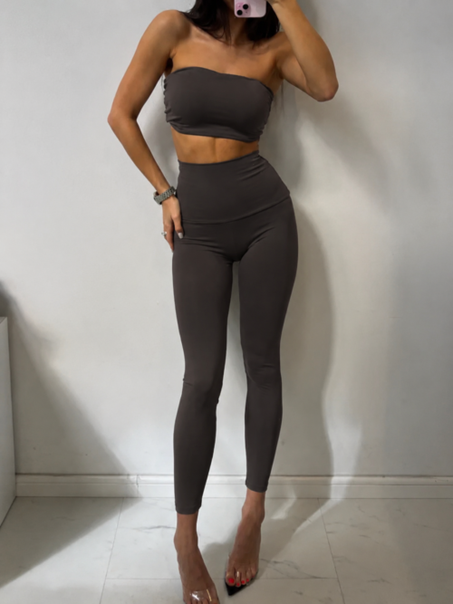 High-Waist Leggings chocolate