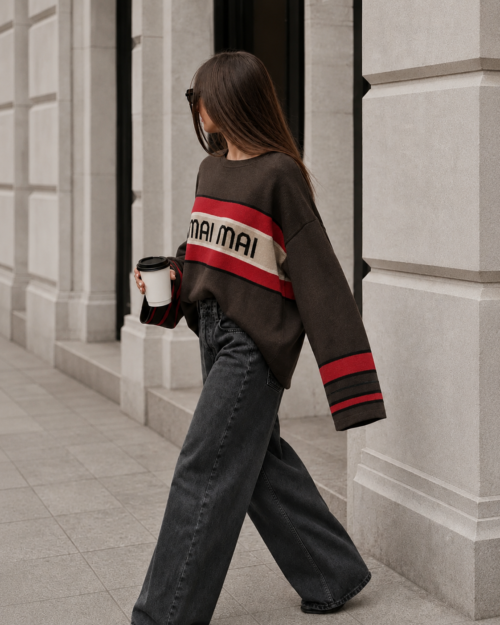 Cocomore Mai Mai Knit Sweater Chocolate Red