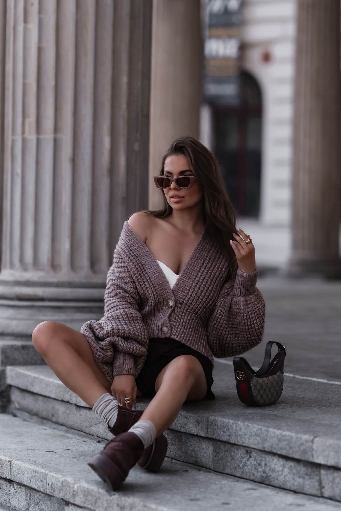 Chunky Knit Cardigan - Image 14