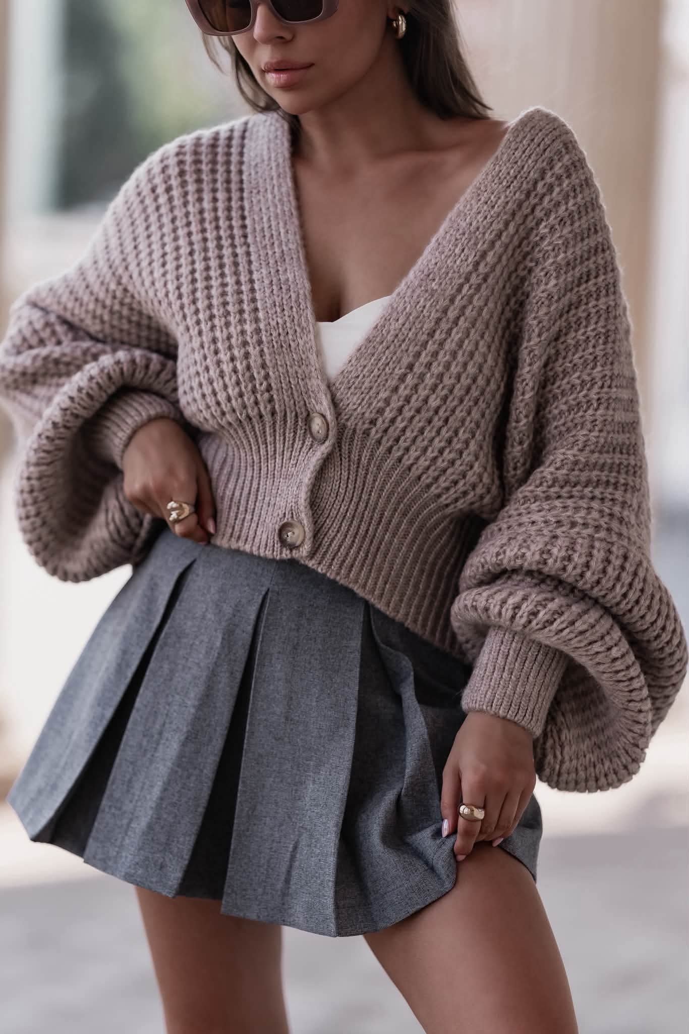 Chunky Knit Cardigan - Image 4