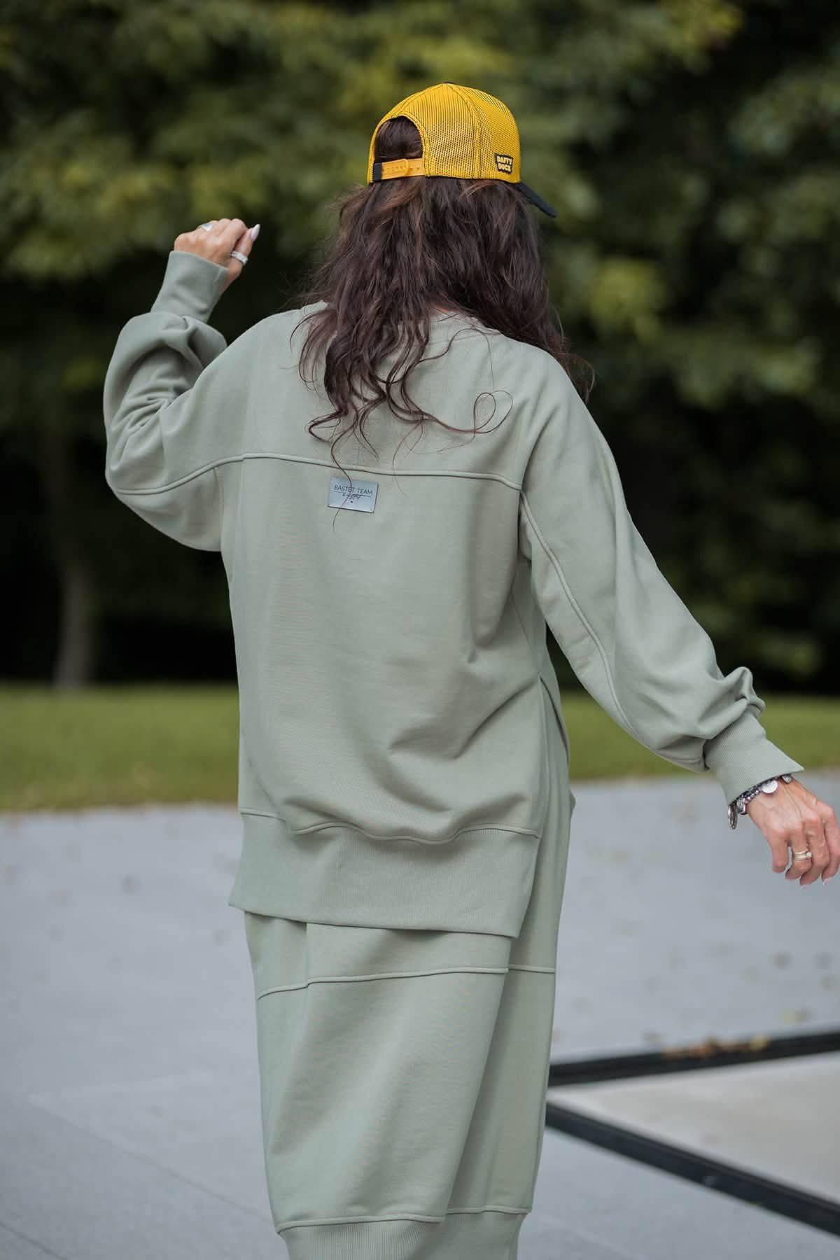 Bastet Two-Piece Sweatshirt & Maxi Skirt Set - Image 3