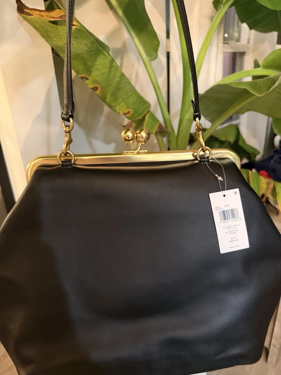 Elegant Natural Leather Frame Bag - Image 4