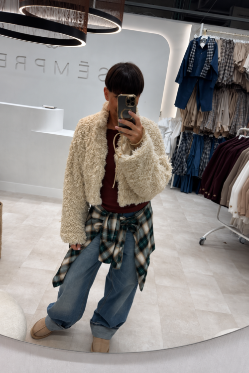 Sempre Teddy Faux Fur Jacket