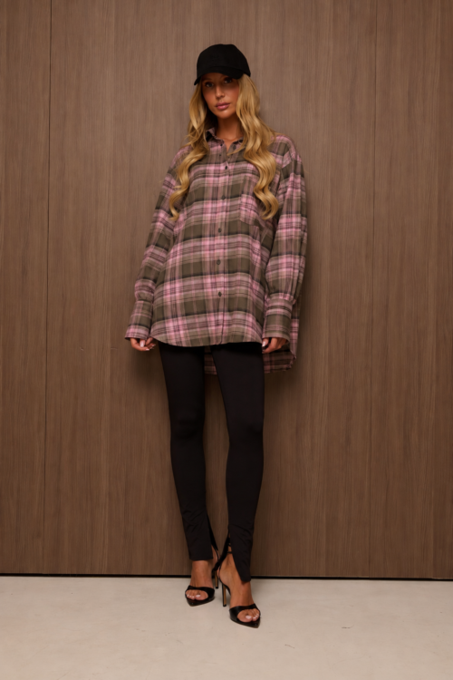 Aura Shirt Pink Khaki