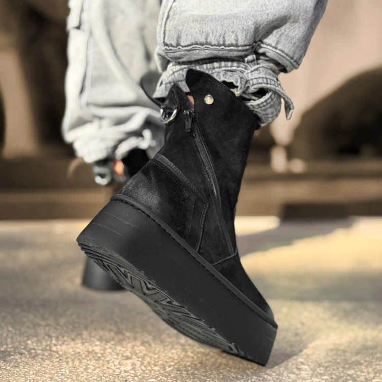 Beyco CEG1 Natural Leather Platform Worker Boots - Image 3