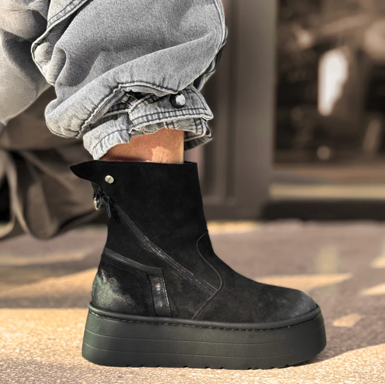 Beyco CEG1 Natural Leather Platform Worker Boots - Image 4