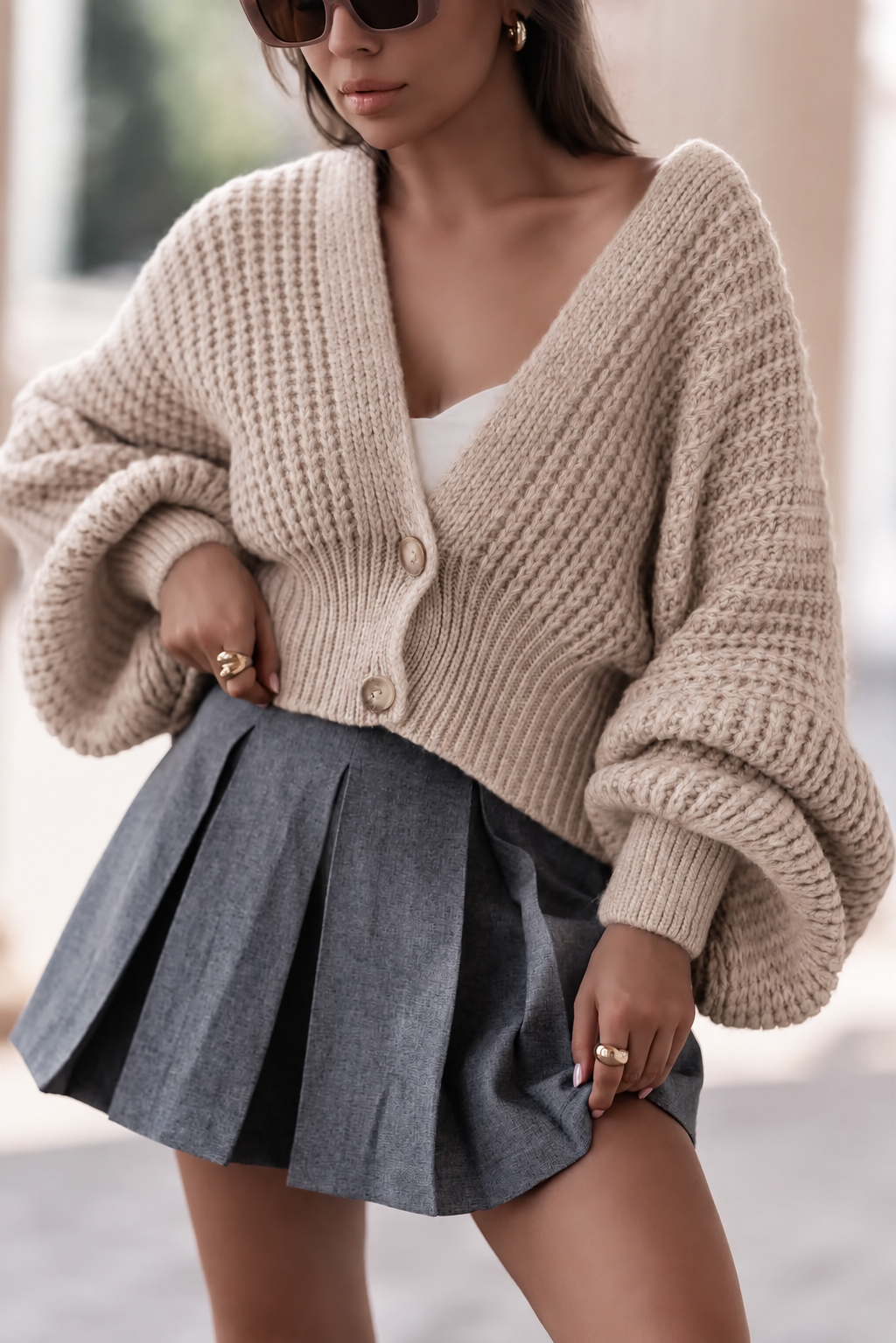 Chunky Knit Cardigan - Image 6