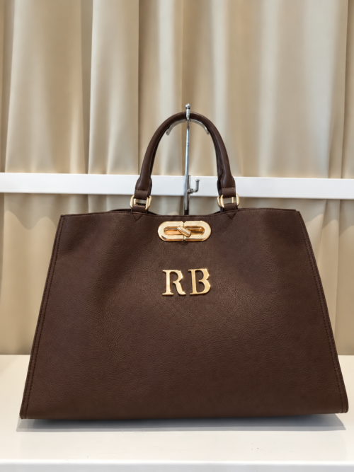 Roberta Biagi Premium Genuine Leather Handbag Brown