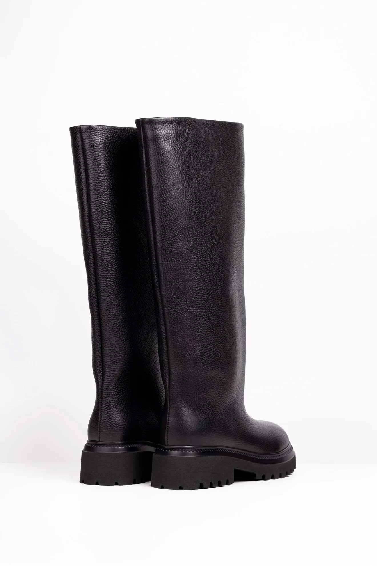 L’ESTROSA VITTORIA – Genuine Leather Knee-High Boots - Image 2
