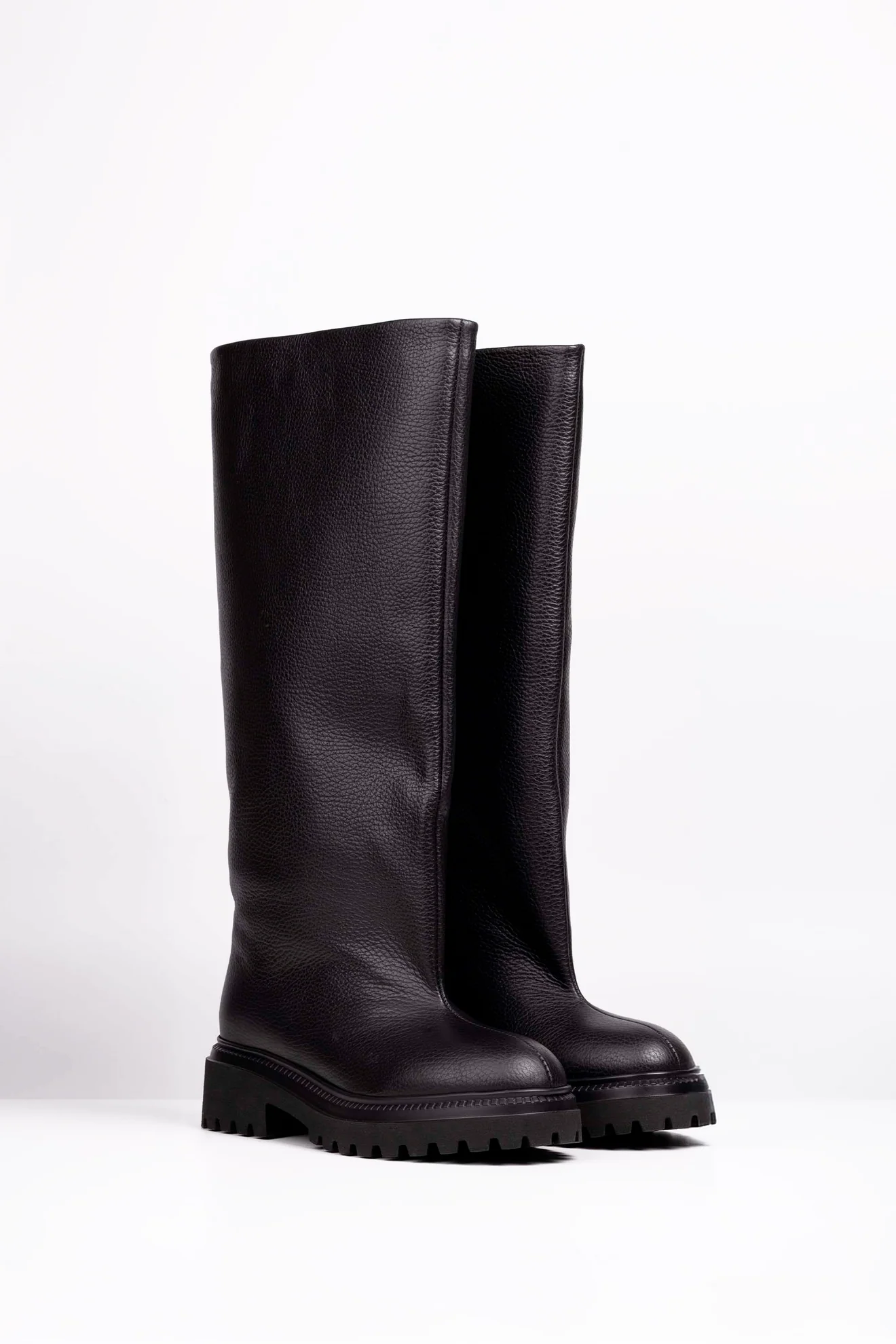 L’ESTROSA VITTORIA – Genuine Leather Knee-High Boots - Image 4