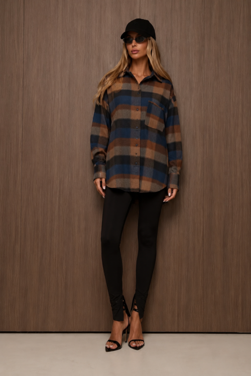 Aura Shirt Blue Caramel