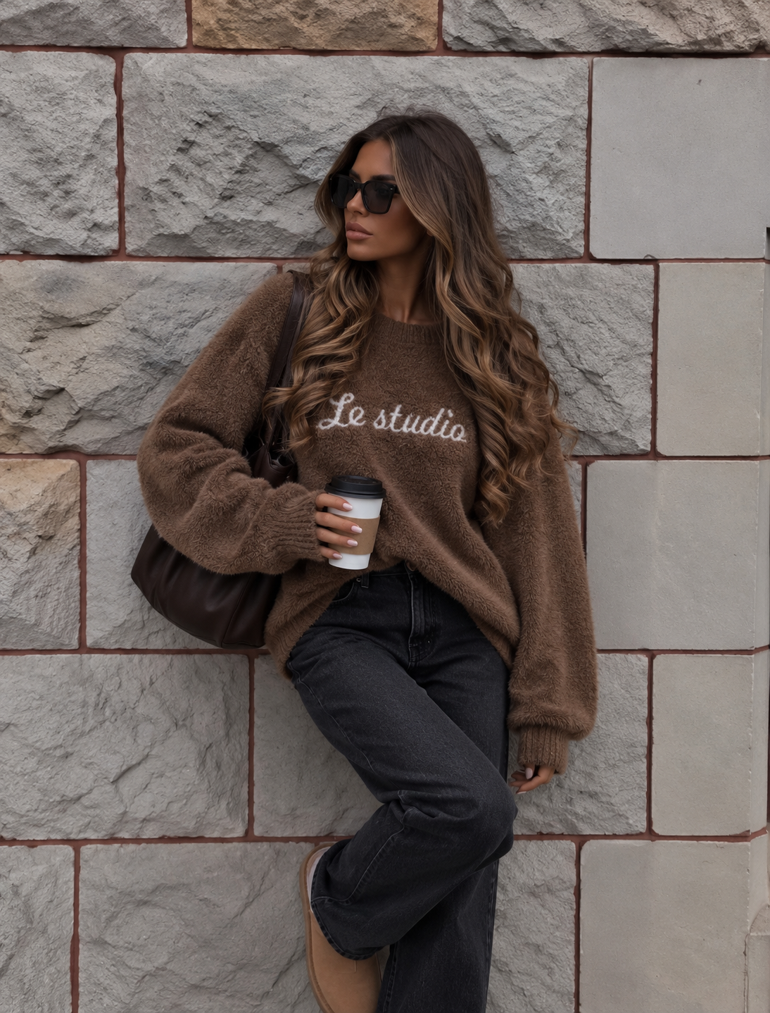 Cocomore Le Studio Alpaca-Style Oversized Jumper - Image 2