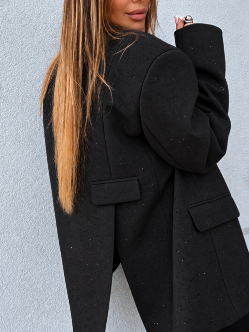 EMO Nero Black Blink Blink Oversized Blazer