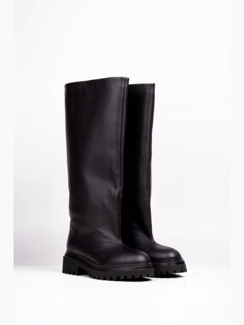 L’ESTROSA VITTORIA – Genuine Leather Knee-High Boots