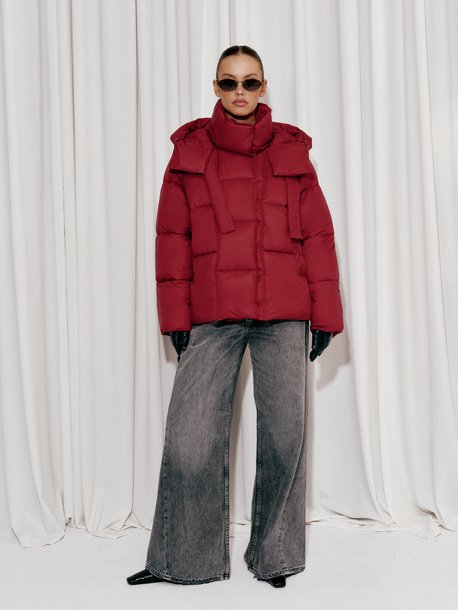 Cocomore Frost Puffer Jacket Burgundy