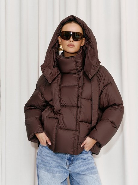 Cocomore Frost Puffer Jacket Chocolate Brown