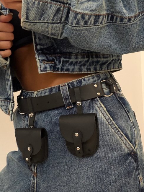 EMO belt crafted genuine leather